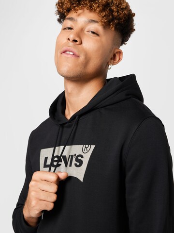 LEVI'S ® Μπλούζα φούτερ 'LSE T3 Graphic Hoodie' σε μαύρο