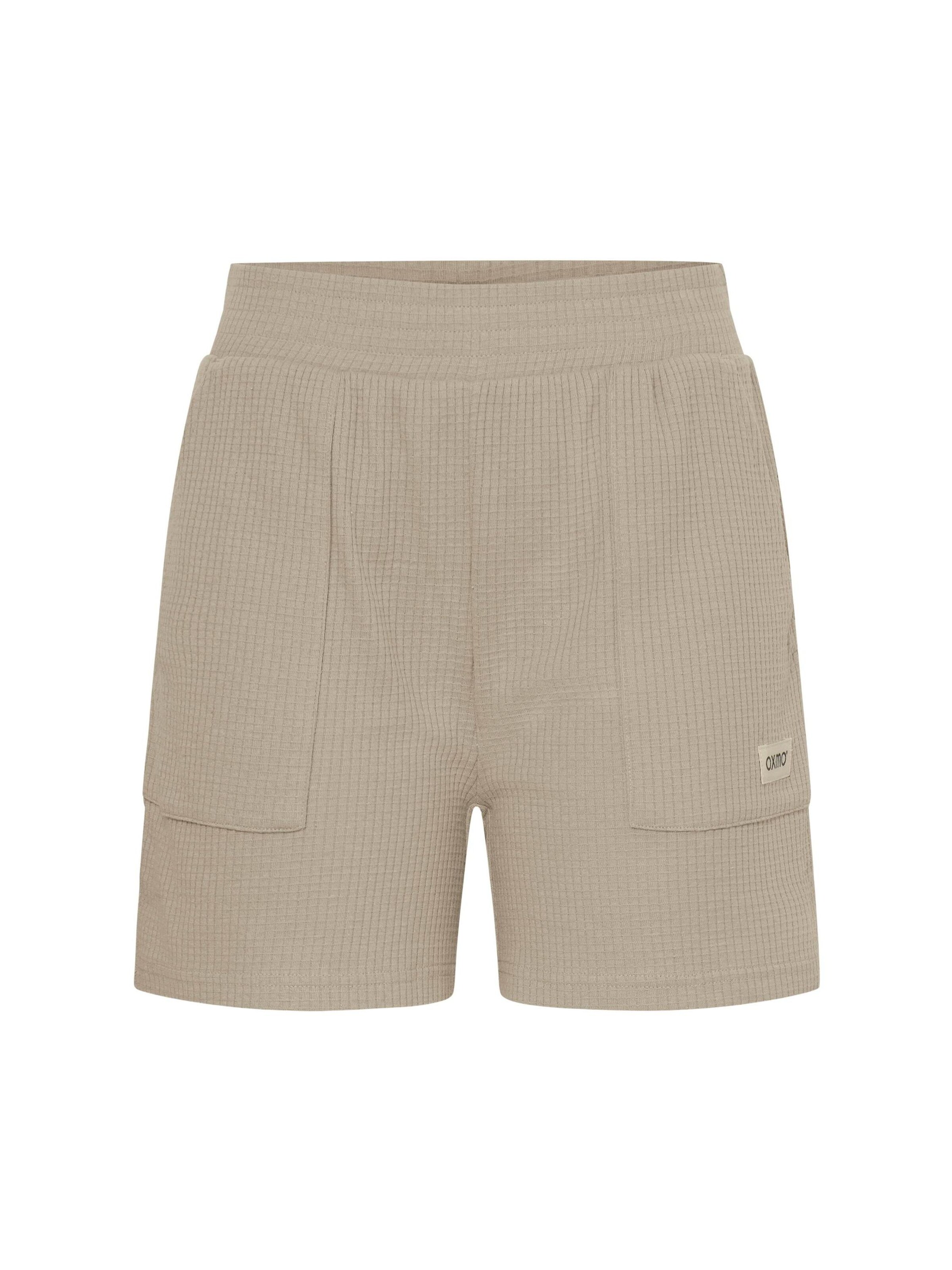 Oxmo Broek ' OXWim ' in Beige: voorkant