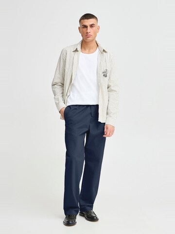 !Solid - regular Pantalón chino ' SDALANN ELAST. ' en azul