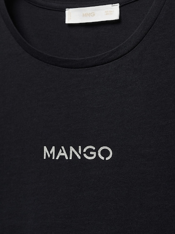 MANGO Majica | črna barva