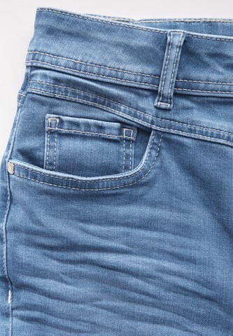 STREET ONE Slimfit Jeans i blå