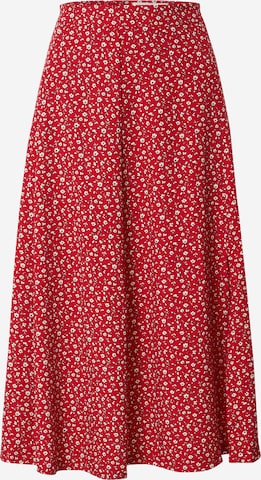 Louche Skirt 'KIYO-FORGET-ME-NOT' in Red: front