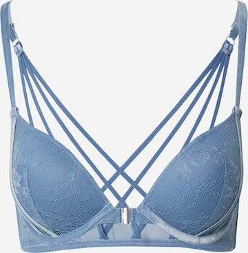 Hunkemöller Push-up BH 'Molly' in Blauw: voorkant