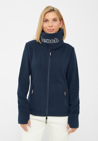 BENCH Fleecejacke in Blau: Vorderseite