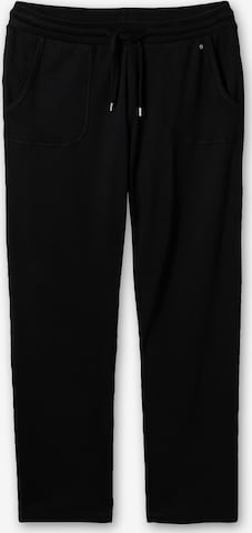 SHEEGO Regular Trousers in Black: front