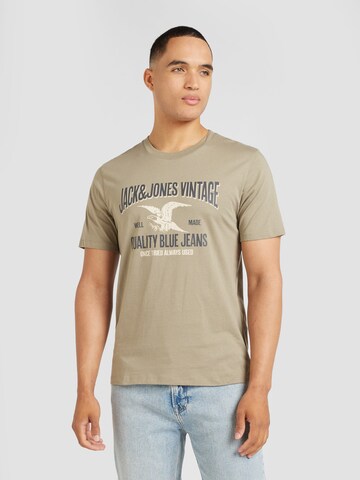 Maglietta 'JPRBLUHUDSON' di JACK & JONES in verde: frontale