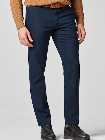 Regular Pantalon chino 'Bonn 2-8616' MEYER en bleu : devant