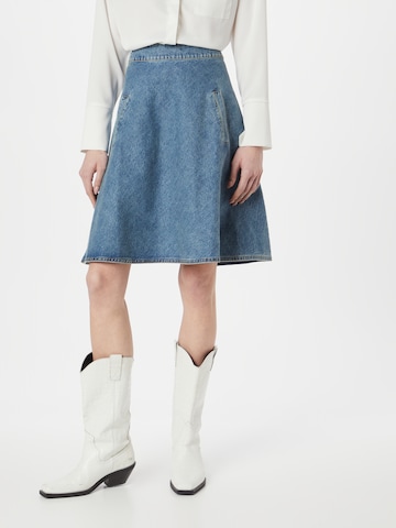 MADS NORGAARD COPENHAGEN - Falda en azul: frente