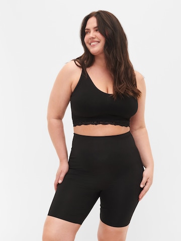 Pantalon modelant Zizzi en noir : devant