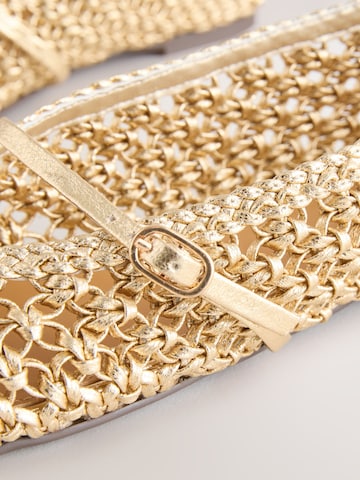 Ballerina con cinturino 'Forever Comfort' di Next in oro