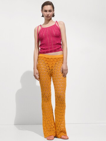 MANGO Knitted top 'CANARIO' in Pink