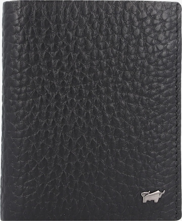 Braun Büffel Wallet 'Yannik' in Black: front