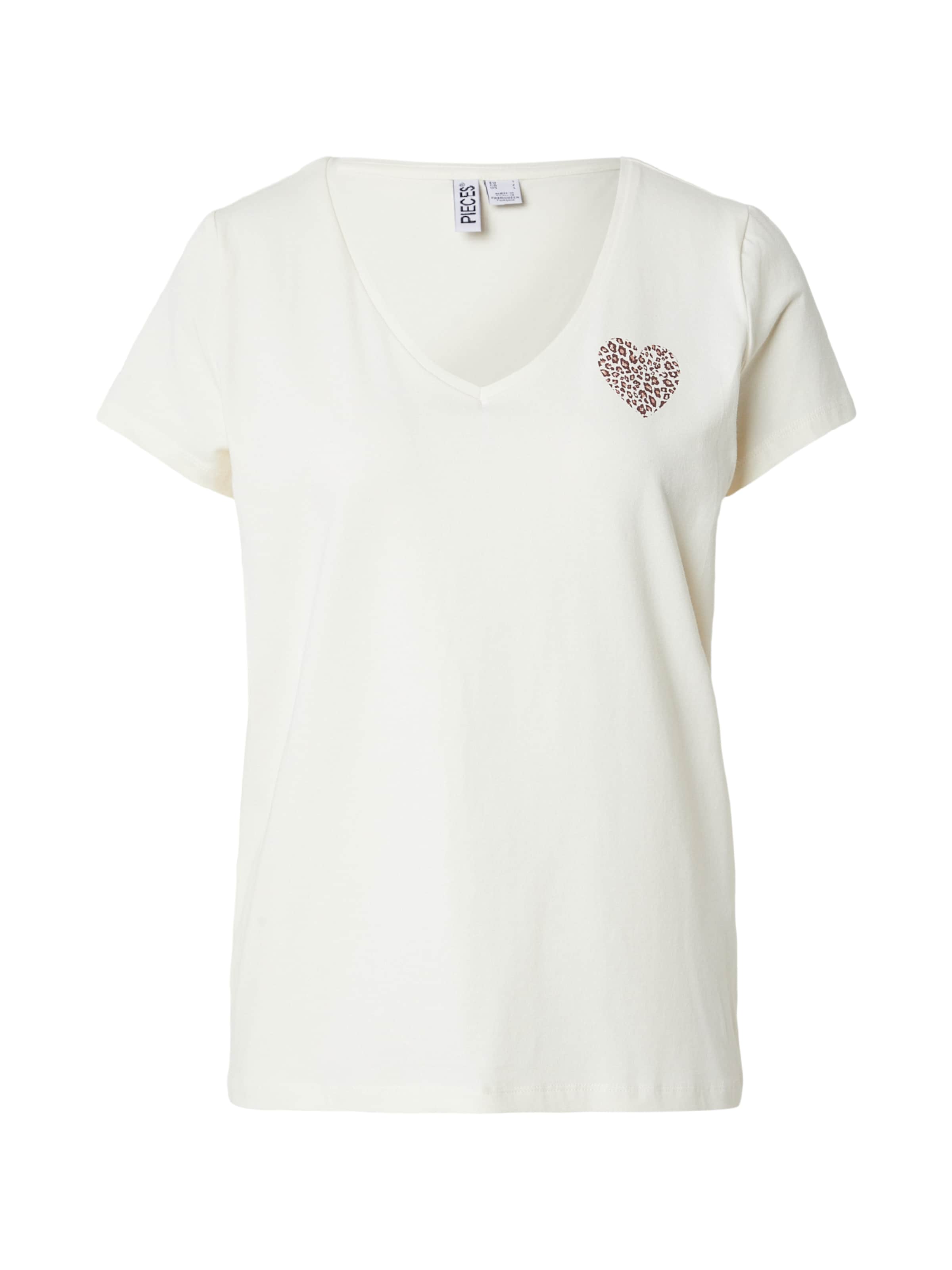 T-shirt 'PCNEW BILLY' PIECES en blanc : devant