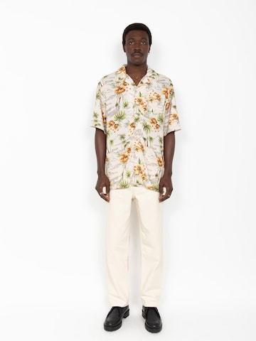 Schott NYC Hemd in Beige: Vorderseite