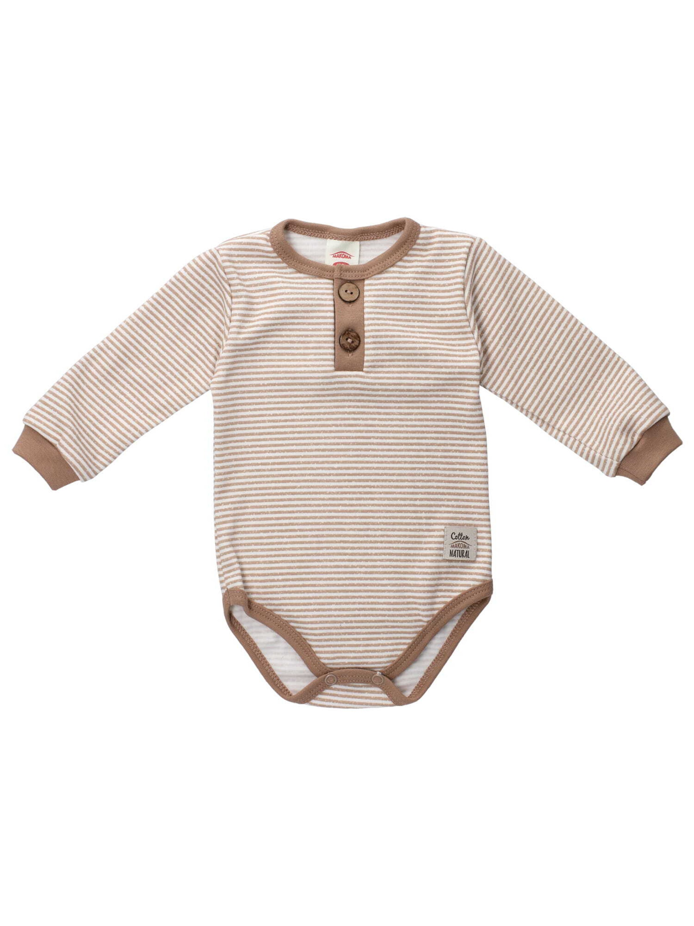 Makoma Romper/bodysuit in Brown: front