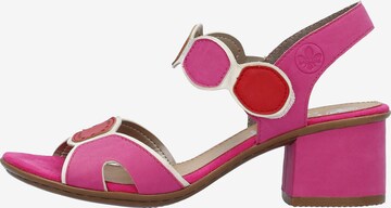 Rieker Sandals in Pink: front