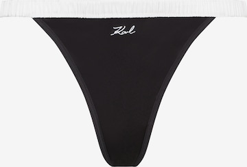 String di Karl Lagerfeld in nero: frontale