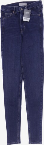 Topshop Tall Jeans in 26 in Blue: front