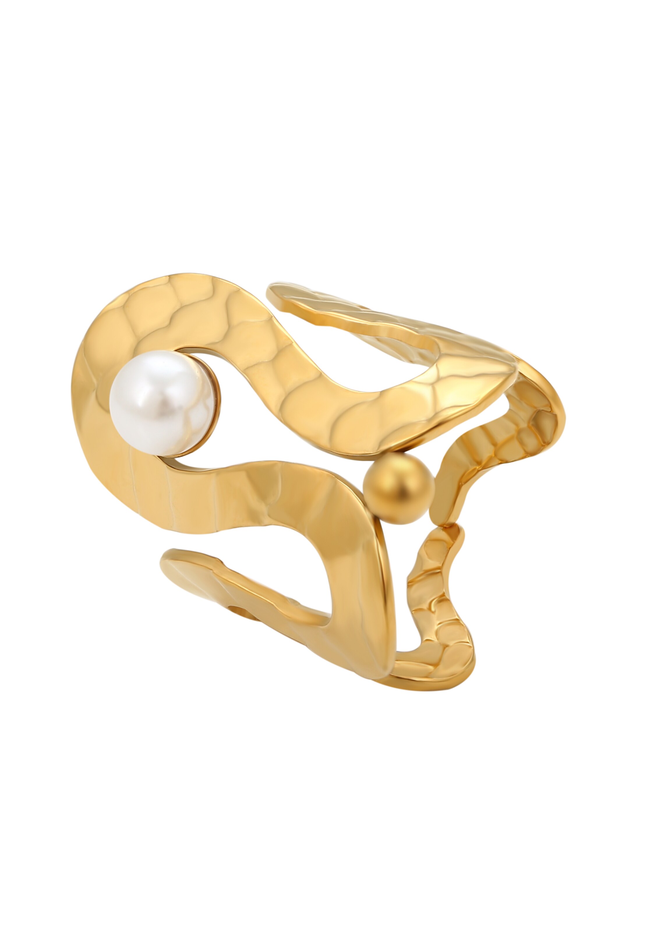faina Ring in Gold: front