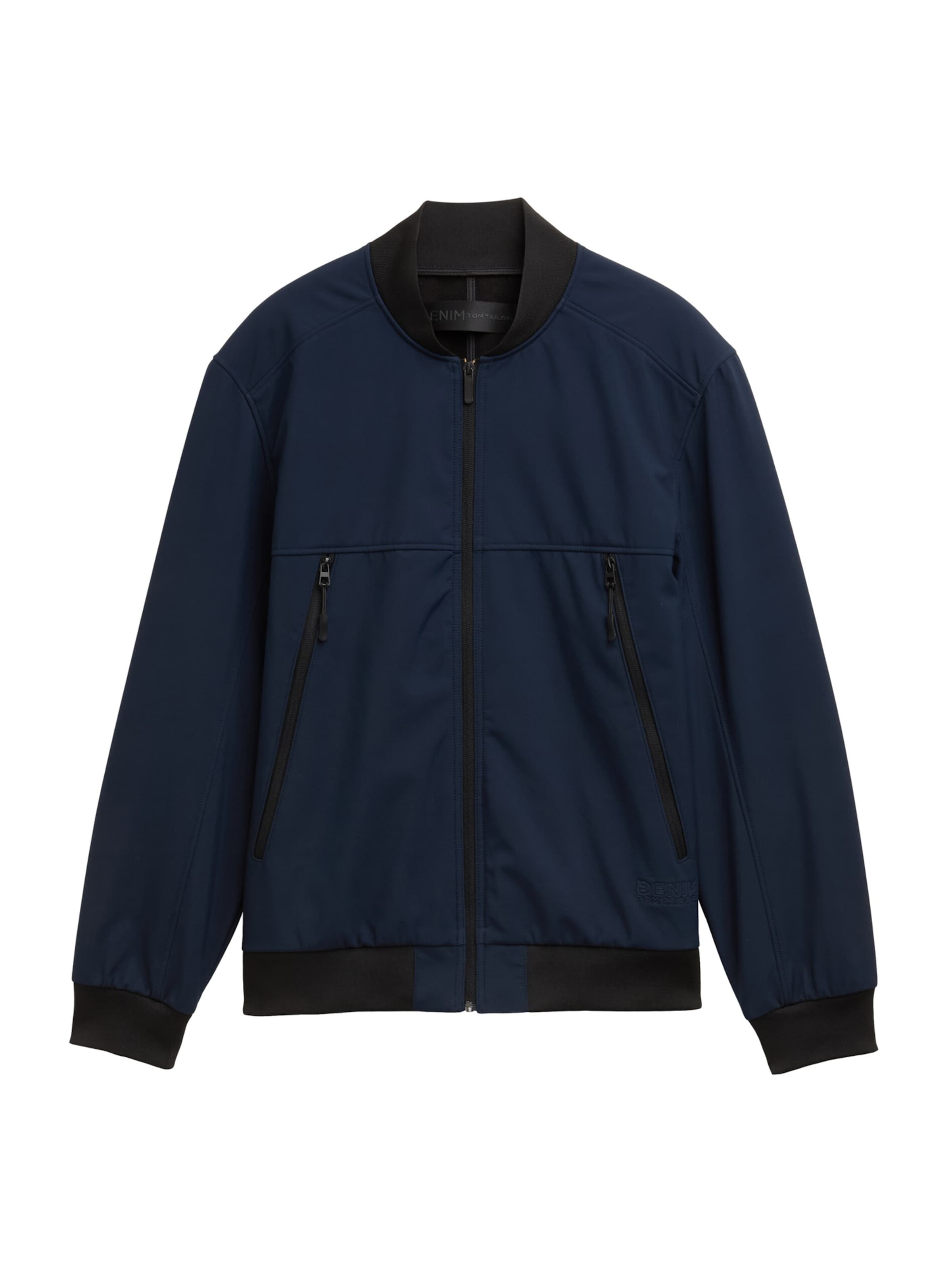 TOM TAILOR DENIM Between-season jacket in Blue: front