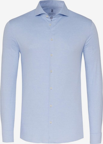 Chemise DESOTO en bleu : devant
