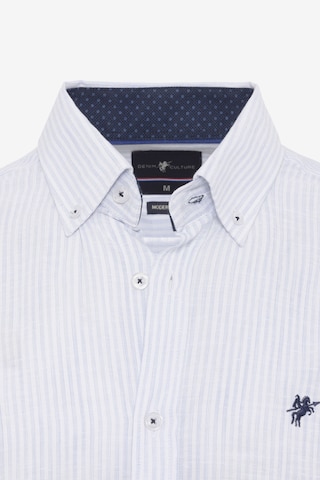 DENIM CULTURE Regular fit Button Up Shirt 'ANTOINE' in White