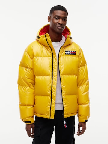Tommy Jeans - Casaco de inverno 'Alaska' em amarelo: frente