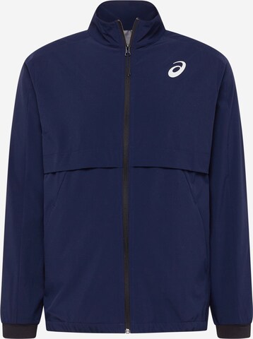 ASICS Sports jacket in Blue: front