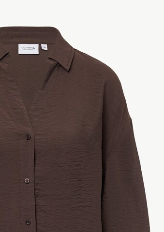 comma casual identity Bluse in Braun
