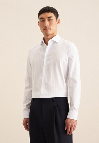 SEIDENSTICKER Slim fit Business shirt 'Smart Classics' in White: front