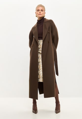CESARE GASPARI Between-seasons coat in Brown
