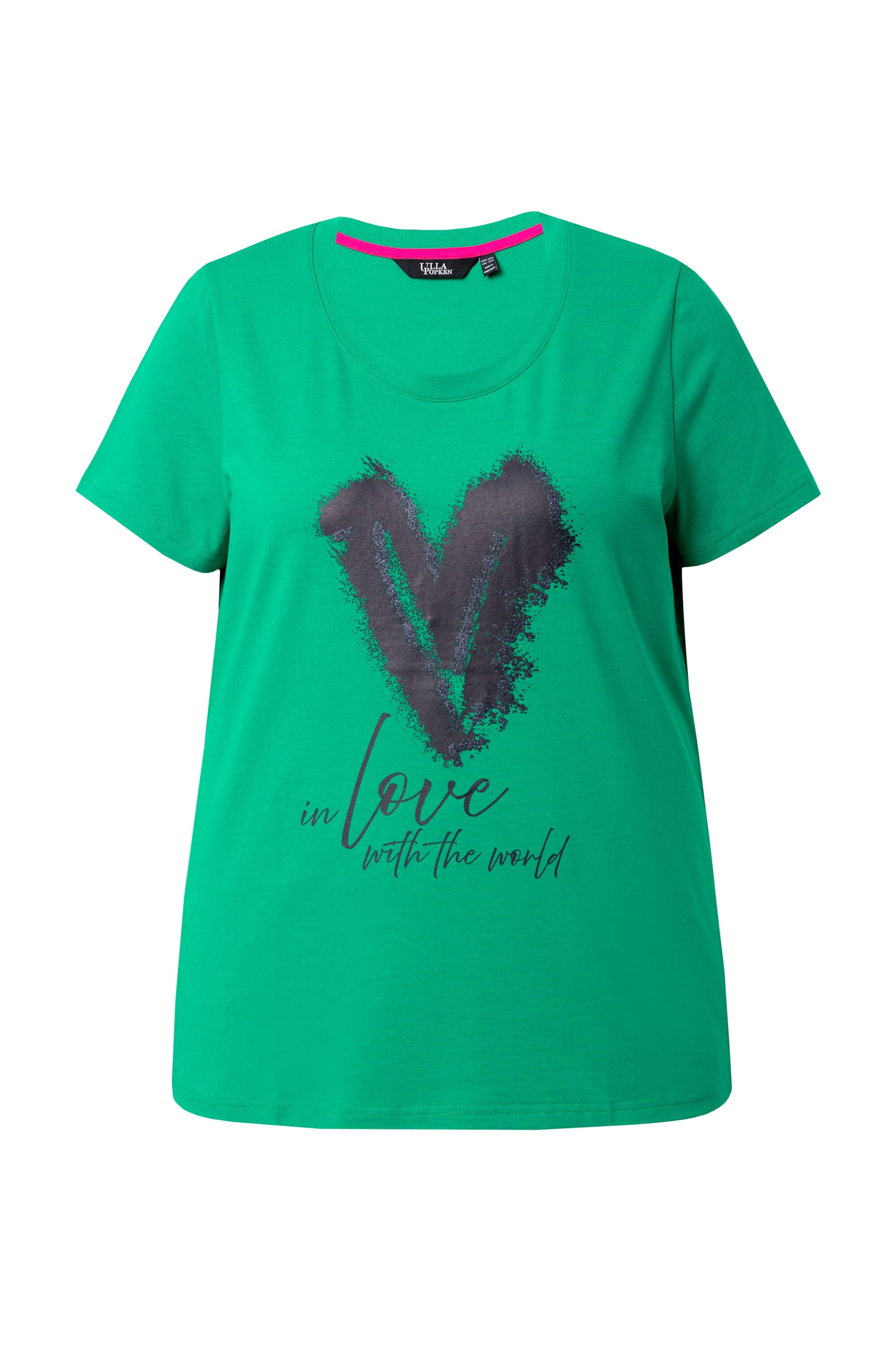 Ulla Popken Shirt in Groen: voorkant