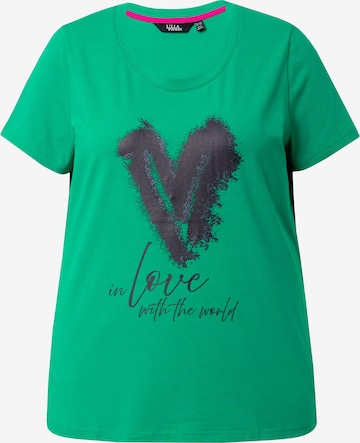 Ulla Popken Shirt in Groen: voorkant