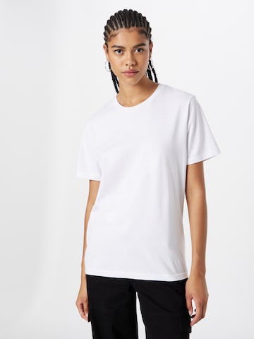 T-shirt 'Les Alpes' Les Petits Basics en blanc : devant