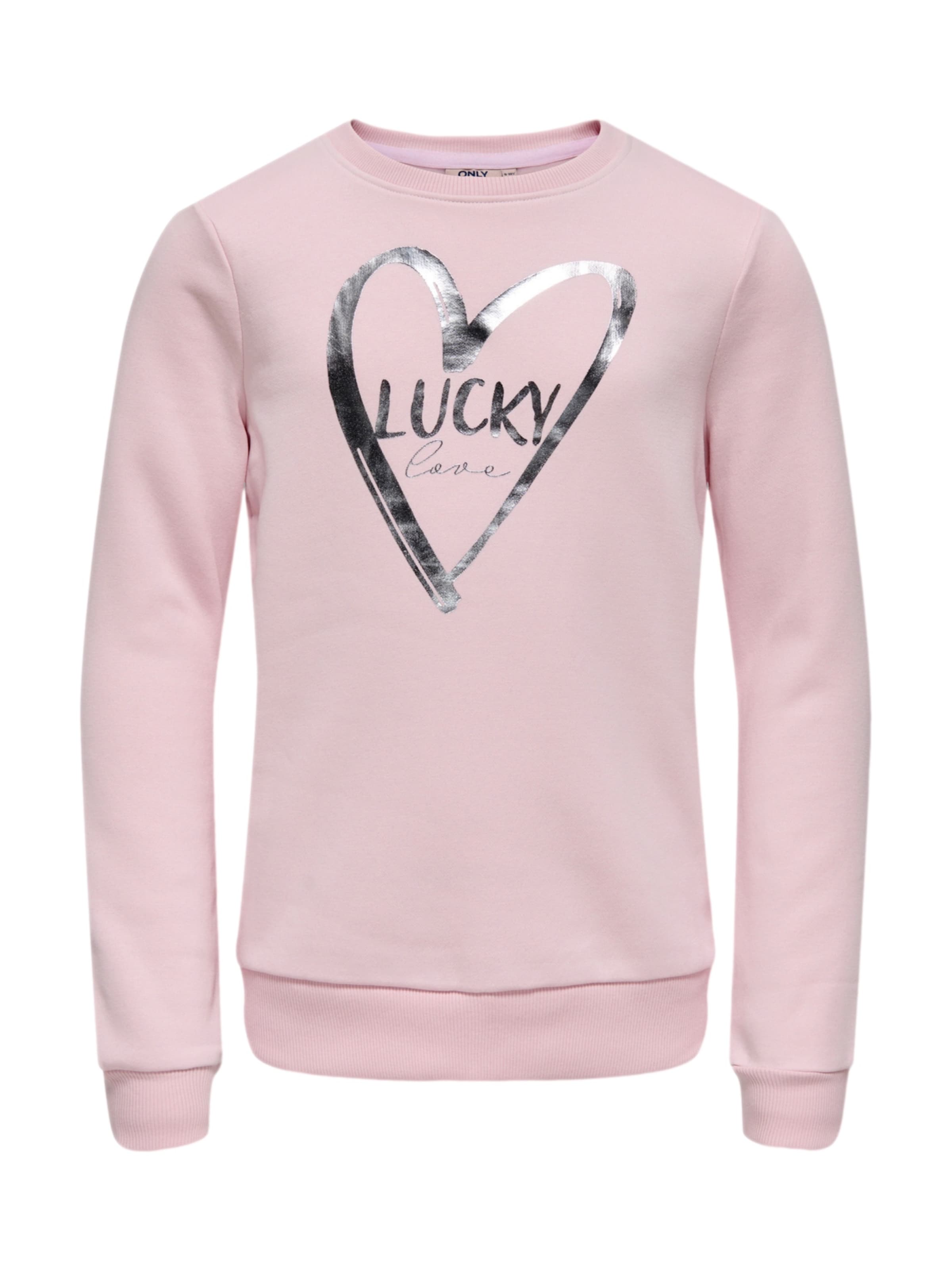 Bluză de molton de la ONLY GIRLS pe roz: față