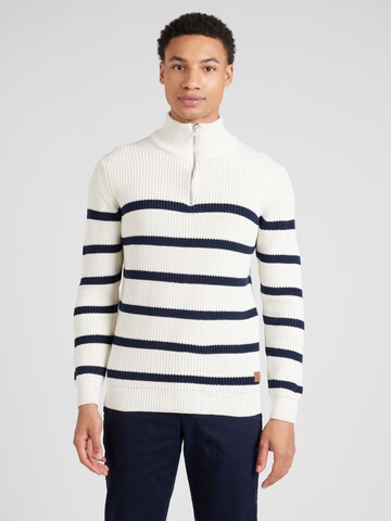 Key Largo Sweater 'MST PILOT' in White: front