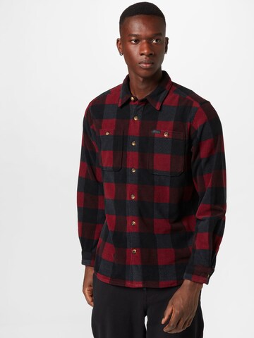 COLUMBIA Regular fit Athletic Button Up Shirt in Red: front