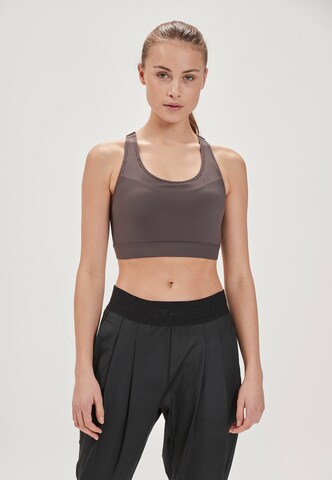 Athlecia Bustier Sport bh 'Jennie' in Zwart: voorkant