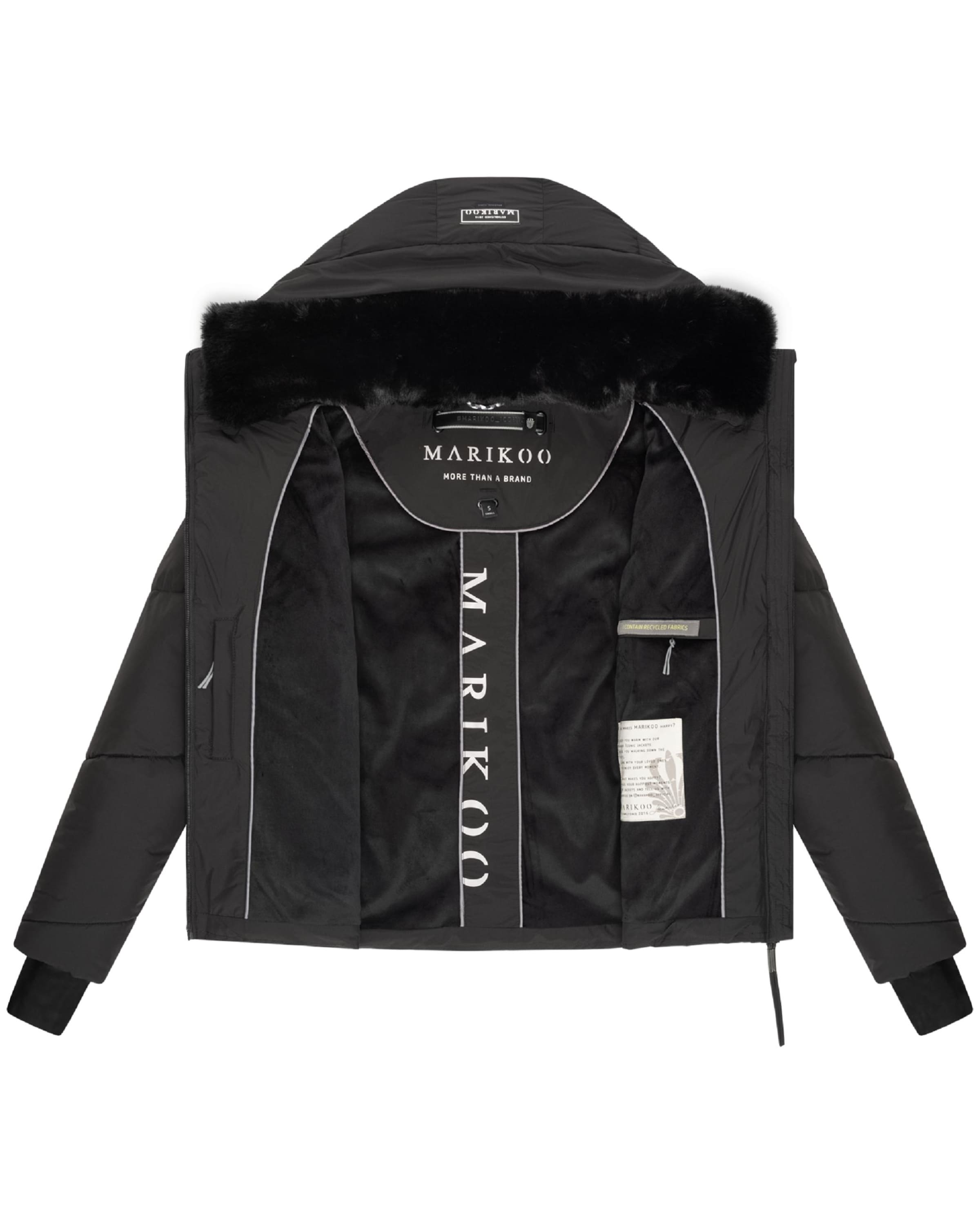 MARIKOO Χειμερινό μπουφάν 'Simaraa XVI' σε μαύρο