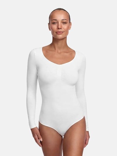 cfab Shapingbody 'Bodysuit Sculpting Shapewear Longsleeve mit String' i XS i vit, Produktvy