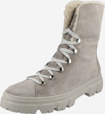 Paul Green Lace-Up Ankle Boots in Grey: front