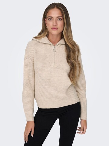 ONLY Pullover 'Baker' in Weiß: predná strana