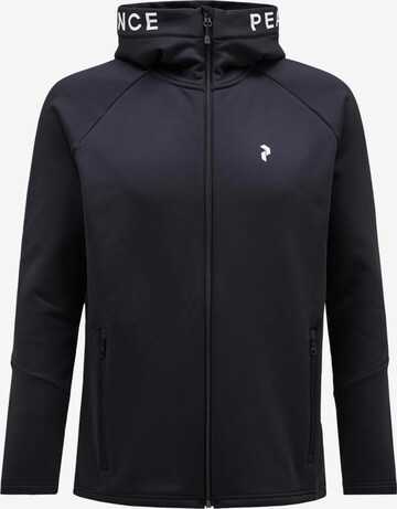 PEAK PERFORMANCE Funktionsjacke in Schwarz: predná strana