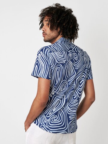 DESOTO Slim fit Overhemd in Blauw