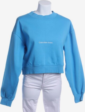 Calvin Klein Sweatshirt & Zip-Up Hoodie in L in Blue: front