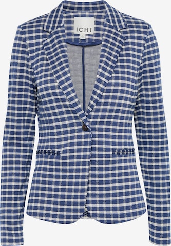 ICHI Kurzblazer 'IHKATE CHECLÉ BL' in Blau: Vorderseite