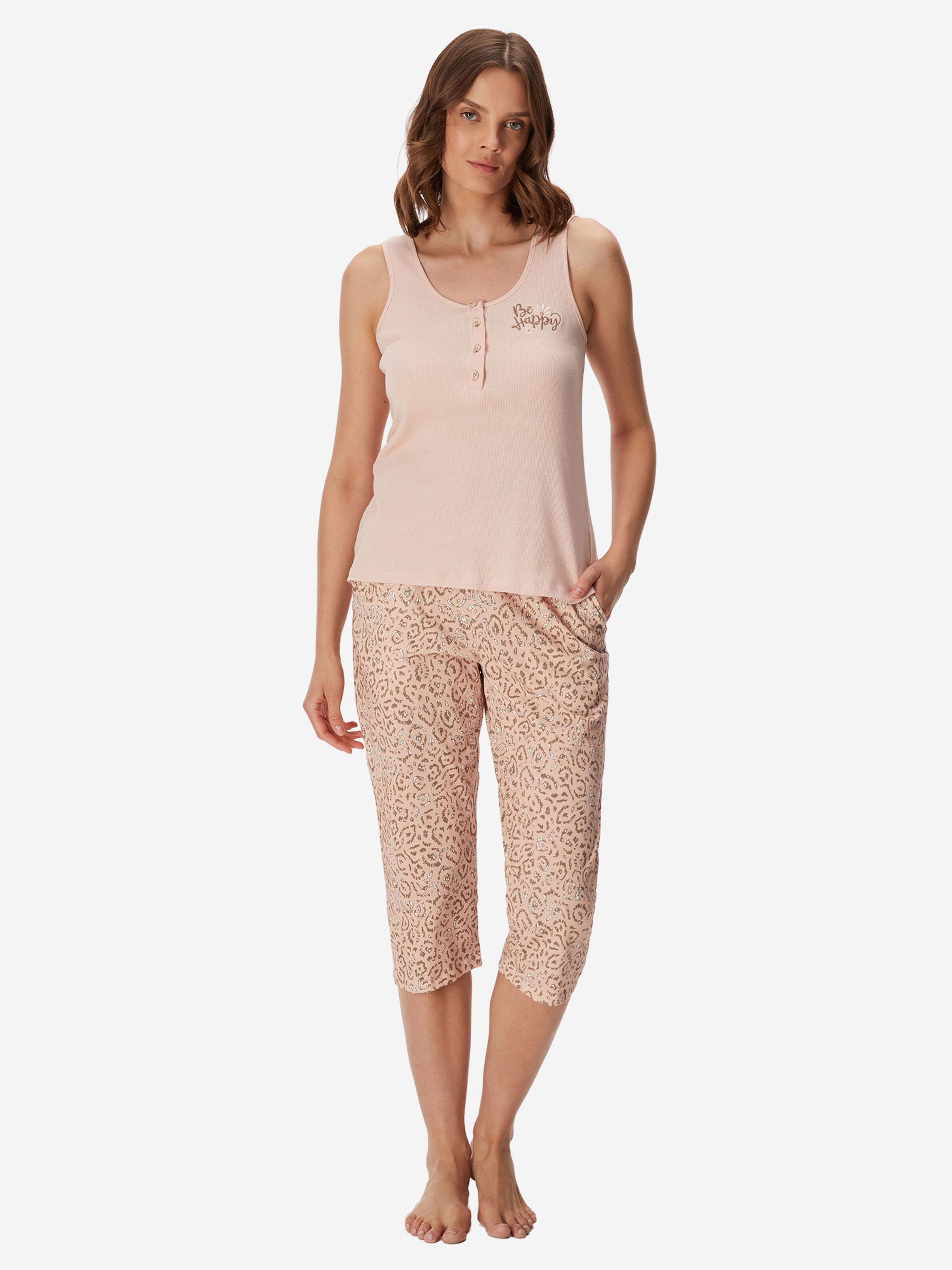 Pyjama ' Liatris ' Goldenbay en rose : devant