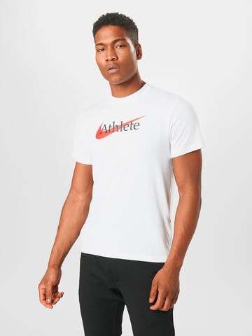 NIKE Regular fit Functioneel shirt in Wit: voorkant