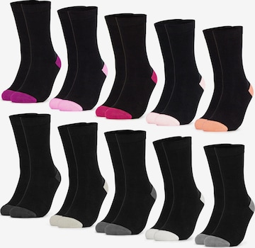 Occulto Socks 'Gertrud' in Black: front