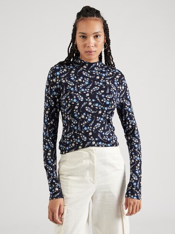 Lindex - Camisa 'Tanja' em azul: frente